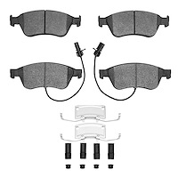 1311-1024-01 3000-Series Semi-Metallic Brake Pads & Hardware Kit, 2004-2011 Audi/Volkswagen, Position: Front