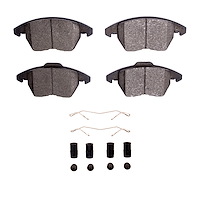 1311-1107-01 3000-Series Semi-Metallic Brake Pads & Hardware Kit, 2005-2018 Audi/Volkswagen, Position: Front