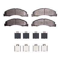 1311-1328-01 3000-Series Semi-Metallic Brake Pads & Hardware Kit, Fits Select Ford/Lincoln/Mercury/Mazda, Position: Front,Fr
