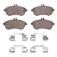 1311-1340-01 3000-Series Semi-Metallic Brake Pads & Hardware Kit, 2008-2016 Mercedes-Benz, Position: Front