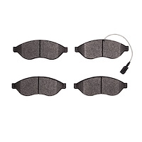 1311-1489-00 3000-Series Semi-Metallic Brake Pads, 2008-2010 Mopar, Position: Front