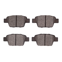 1311-1620-09 3000-Series Semi-Metallic Brake Pads & Hardware Kit, 2005-2009 Mopar, Position: Rear