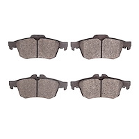 1311-1757-09 3000-Series Semi-Metallic Brake Pads & Hardware Kit, 2010-2014 Renault, Position: Rear