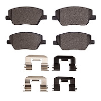 1311-2066-01 3000-Series Semi-Metallic Brake Pads & Hardware Kit, 2017-2020 Mopar, Position: Front