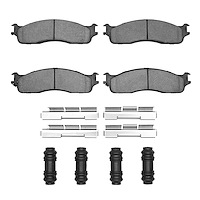 1400-0965-01 Ultimate-Duty Brake Pads & Hardware Kit, 2003-2008 Mopar, Position: Front