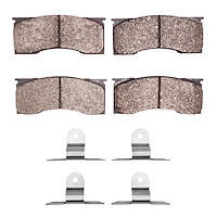 1551-0001-01 5000 Advanced Semi-Metallic Brake Pads & Hardware Kit, 1965-1969 Multiple Makes/Models, Position: Front