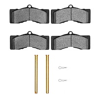 1551-0008-01 5000 Advanced Semi-Metallic Brake Pads & Hardware Kit, 1963-1982 GM, Position: Front,Rear