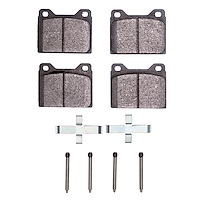 1551-0056-02 5000 Advanced Semi-Metallic Brake Pads & Hardware Kit, 1967-1974 Volvo, Position: Front