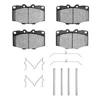 1551-0137-01 5000 Advanced Ceramic Brake Pads & Hardware Kit, 1976-1989 Lexus/Toyota/Scion, Position: Front