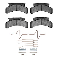 1551-0224-01 5000 Advanced Semi-Metallic Brake Pads & Hardware Kit, 1979-2012 Multiple Makes/Models, Position: Fr & Rr,Fr,Rr