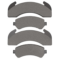 1551-0225-00 5000 Advanced Semi-Metallic Brake Pads, 1979-2012 Multiple Makes/Models, Position: Fr,Fr & Rr,Rr