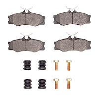 1551-0338-01 5000 Advanced Semi-Metallic Brake Pads & Hardware Kit, 1986-1991 Audi/Volkswagen, Position: Front