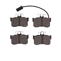 1551-0406-09 5000 Advanced Semi-Metallic Brake Pads & Hardware Kit, 1987-1991 Sterling, Position: Rear