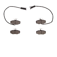 1551-0408-10 5000 Advanced Semi-Metallic Brake Pads, 1987-1989 Jaguar, Position: Rear