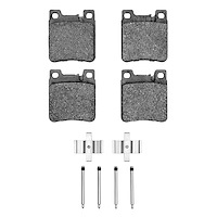 1551-0603-01 5000 Advanced Low-Metallic Brake Pads & Hardware Kit, 1992-2009 Multiple Makes/Models, Position: Rear