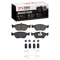 1551-0618-01 5000 Advanced Low-Metallic Brake Pads & Hardware Kit, 1993-2000 Volvo, Position: Front