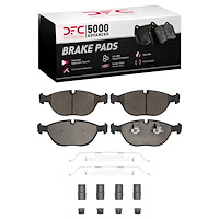 1551-0682-01 5000 Advanced Low-Metallic Brake Pads & Hardware Kit, 1995-2006 Multiple Makes/Models, Position: Front