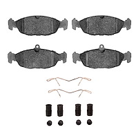 1551-0688-01 5000 Advanced Low-Metallic Brake Pads & Hardware Kit, 1995-1999 Multiple Makes/Models, Position: Rear,Front