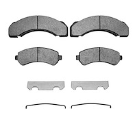 1551-0717-01 5000 Advanced Semi-Metallic Brake Pads & Hardware Kit, 1995-2006 Multiple Makes/Models, Position: Rr,Front,Fr,Fr &