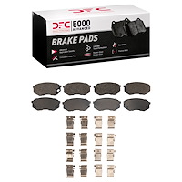 1551-0735-01 5000 Advanced Semi-Metallic Brake Pads & Hardware Kit, 1995-2005 Mitsubishi Fuso, Position: Fr
