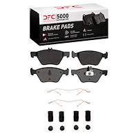 1551-0740-01 5000 Advanced Low-Metallic Brake Pads & Hardware Kit, 1996-2008 Multiple Makes/Models, Position: Front