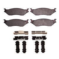 1551-0777-01 5000 Advanced Semi-Metallic Brake Pads & Hardware Kit, 1999-2010 Ford/Lincoln/Mercury/Mazda, Position: Rr,Rear,Fron