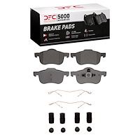 1551-0794-01 5000 Advanced Low-Metallic Brake Pads & Hardware Kit, 1999-2009 Volvo, Position: Front