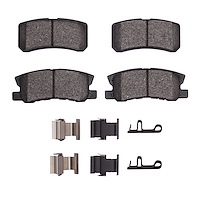 1551-0868-01 5000 Advanced Ceramic Brake Pads & Hardware Kit, 2000-2017 Multiple Makes/Models, Position: Rear