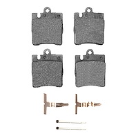 1551-0876-01 5000 Advanced Low-Metallic Brake Pads & Hardware Kit, 1996-2011 Mercedes-Benz, Position: Rear