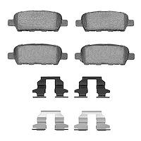 1551-0905-01 5000 Advanced Ceramic Brake Pads & Hardware Kit, Fits Select Multiple Makes/Models, Position: Rear