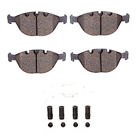 1551-0920-01 5000 Advanced Low-Metallic Brake Pads & Hardware Kit, 2002-2006 BMW, Position: Front
