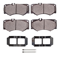 1551-0927-01 5000 Advanced Low-Metallic Brake Pads & Hardware Kit, 2002-2018 Mercedes-Benz, Position: Front