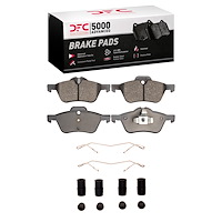 1551-0939-01 5000 Advanced Low-Metallic Brake Pads & Hardware Kit, 2002-2008 Mini, Position: Front