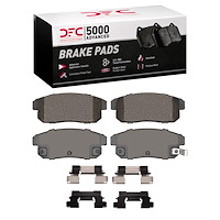 1551-1008-01 5000 Advanced Semi-Metallic Brake Pads & Hardware Kit, 2004-2011 Ford/Lincoln/Mercury/Mazda, Position: Rear