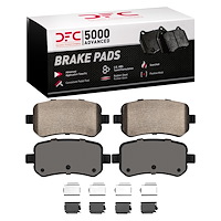1551-1021-01 5000 Advanced Ceramic Brake Pads & Hardware Kit, 2004-2007 Ford/Lincoln/Mercury/Mazda, Position: Rear