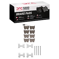 1551-1029-11 5000 Advanced Low-Metallic Brake Pads & Hardware Kit, 2017-2021 Multiple Makes/Models, Position: Front