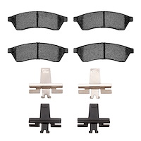 1551-1030-01 5000 Advanced Ceramic Brake Pads & Hardware Kit, 2004-2010 Multiple Makes/Models, Position: Rear
