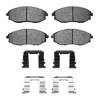 1551-1031-01 5000 Advanced Ceramic Brake Pads & Hardware Kit, 2004-2010 Multiple Makes/Models, Position: Front