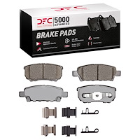 1551-1037-01 5000 Advanced Ceramic Brake Pads & Hardware Kit, 2004-2017 Multiple Makes/Models, Position: Rear