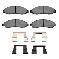 1551-1039-01 5000 Advanced Ceramic Brake Pads & Hardware Kit, 2004-2008 GM, Position: Front