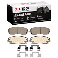 1551-1056-01 5000 Advanced Ceramic Brake Pads & Hardware Kit, Fits Select Mopar, Position: Front