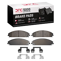 1551-1058-01 5000 Advanced Ceramic Brake Pads & Hardware Kit, 2007-2019 Mopar, Position: Front