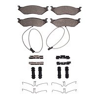 1551-1066-21 5000 Advanced Semi-Metallic Brake Pads & Hardware Kit, Fits Select Ford/Lincoln/Mercury/Mazda, Position: Rear,Rr