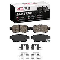 1551-1088-01 5000 Advanced Ceramic Brake Pads & Hardware Kit, 2005-2010 Acura/Honda, Position: Rear