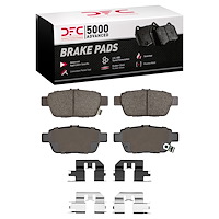 1551-1103-01 5000 Advanced Ceramic Brake Pads & Hardware Kit, 2006-2014 Acura/Honda, Position: Rear