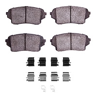 1551-1105-01 5000 Advanced Ceramic Brake Pads & Hardware Kit, 2004-2006 Suzuki, Position: Front