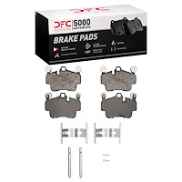 1551-1135-01 5000 Advanced Low-Metallic Brake Pads & Hardware Kit, 2003-2016 Porsche, Position: Rear