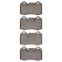 1551-1166-00 5000 Advanced Low-Metallic Brake Pads, 2000-2019 Multiple Makes/Models, Position: Front,Rear