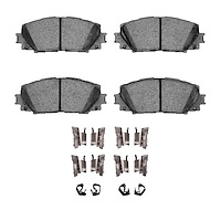 1551-1184-01 5000 Advanced Ceramic Brake Pads & Hardware Kit, 2006-2018 Lexus/Toyota/Scion, Position: Front