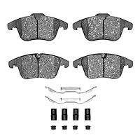 1551-1241-01 5000 Advanced Low-Metallic Brake Pads & Hardware Kit, 2006-2018 Multiple Makes/Models, Position: Front
